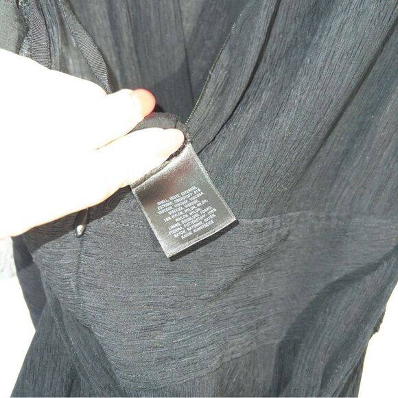 Anthropologie Black Abbey Crepe Wide Leg Jumpsuit Size 6 - Picture 9 of 9